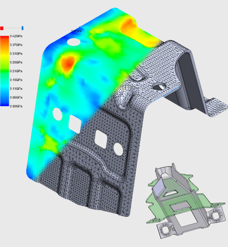 Abwicklung basierend auf der Bauteilgeometrie